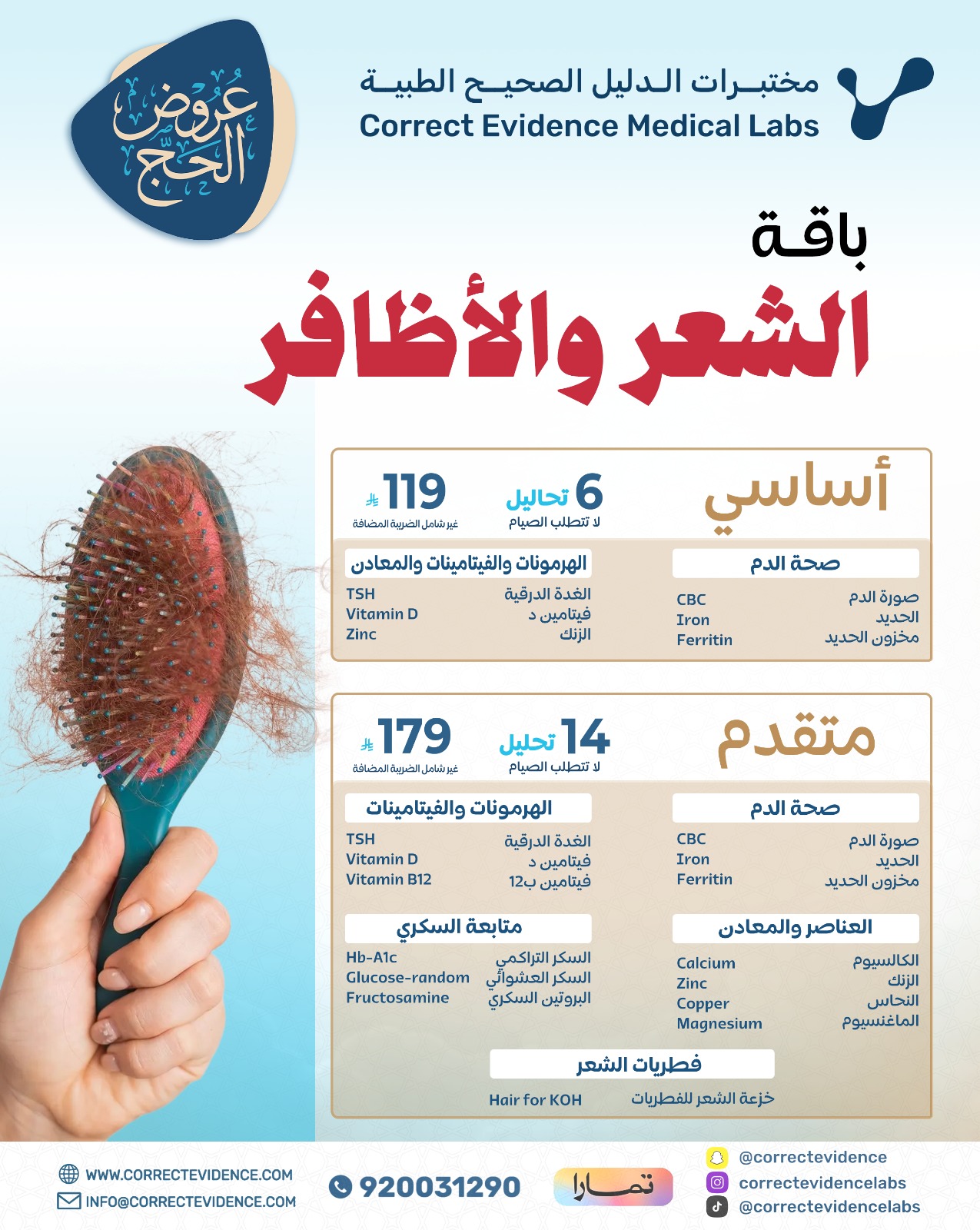 باقة الشعر والأظافر 