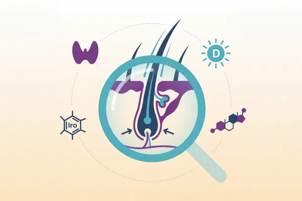 تساقط الشعر: الأسباب الخفية والتحاليل اللازمة لتشخيص المشكلة