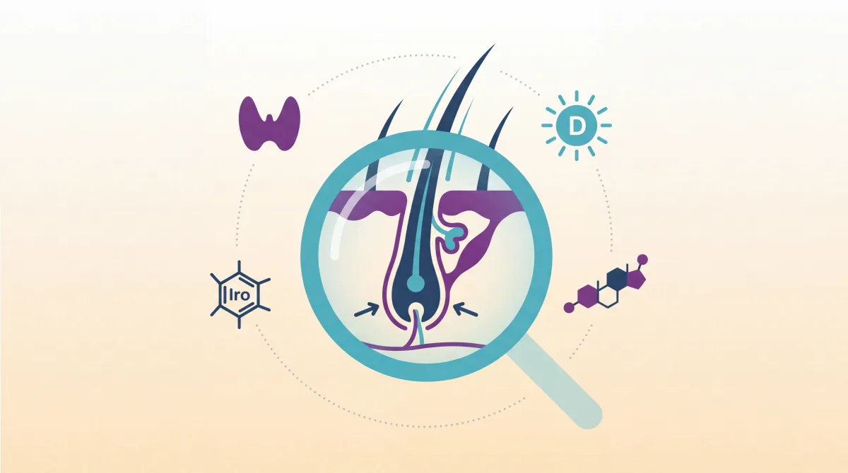 تساقط الشعر: الأسباب الخفية والتحاليل اللازمة لتشخيص المشكلة