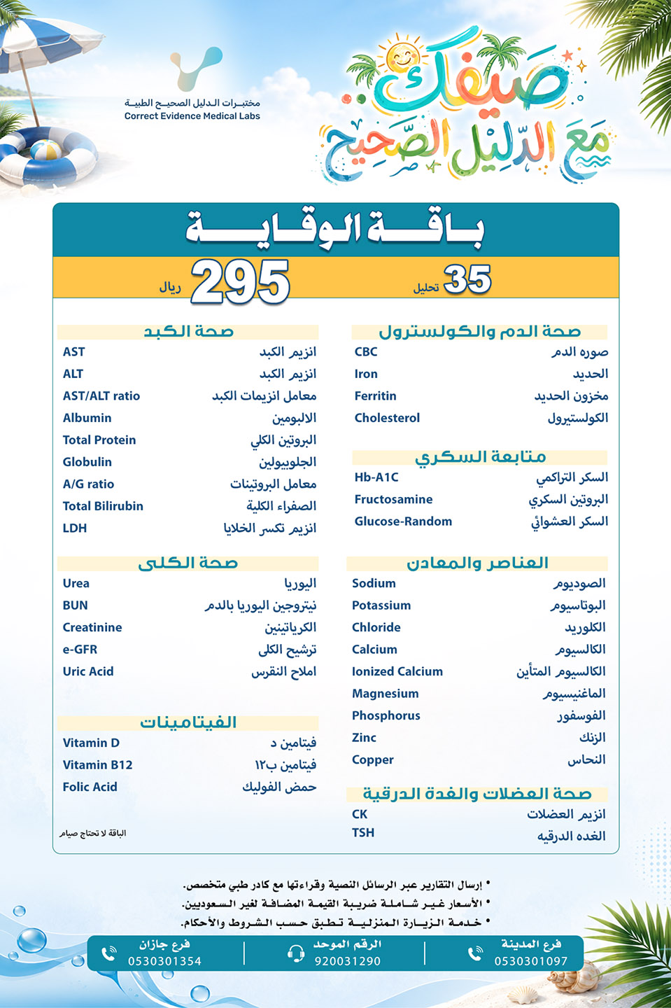 باقة الوقاية - مختبرات الدليل الصحيح