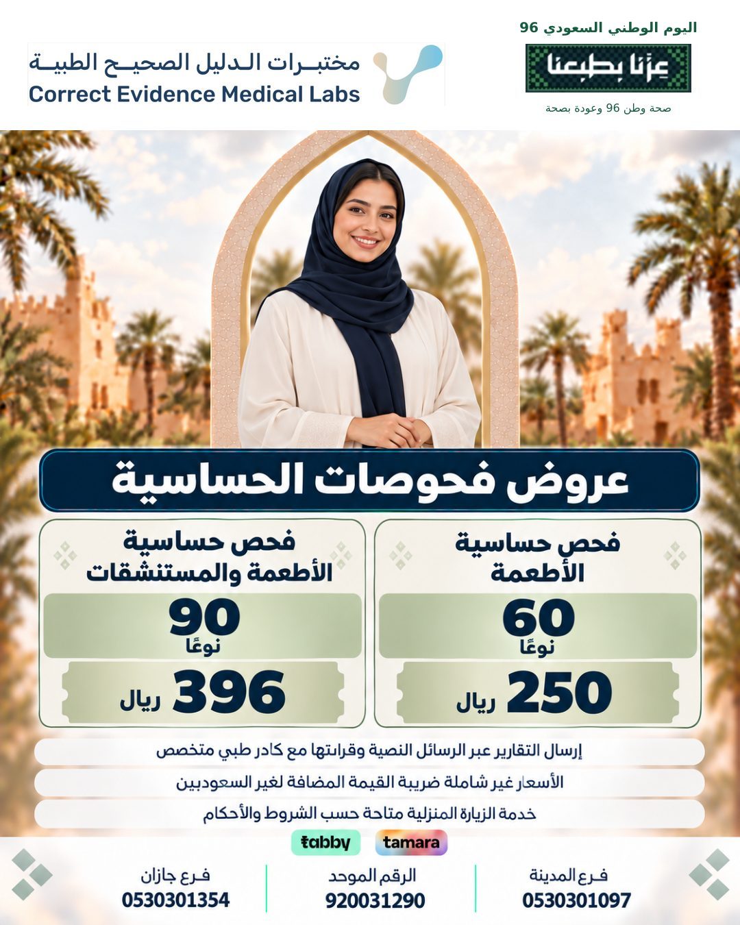 عروض فحوصات الحساسية - مختبرات الدليل الصحيح